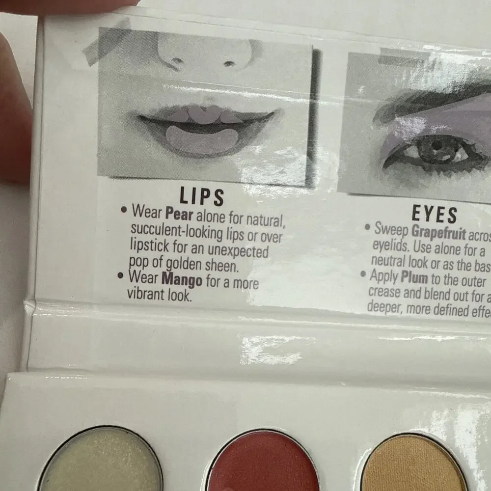 Sheer Cover Studio NEW Lips Eyes Cheek Palette DISCONTINUED Grapefruit & Plum